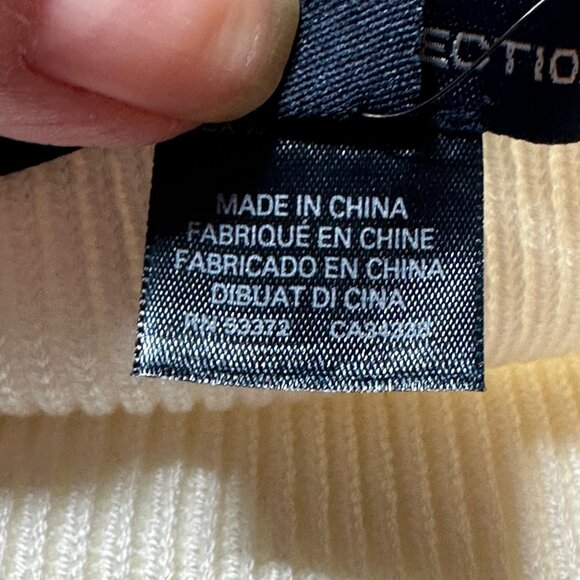 French Connection Jaida Top M Summer White Wool Blend MSRP $98 - Picture 4 of 13